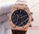 Swiss Clone AP Royal Oak Rose Gold Black Chronograph Dial Watch (3)_th.jpg